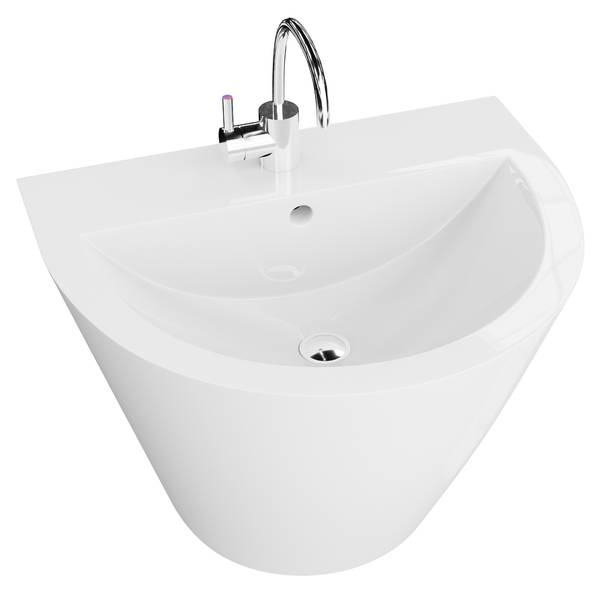 Waschbecken Lavita Alsola Weiß - Keramik - 53 x 40 x 44 cm