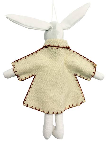 Oster-Anhänger Kaninchen 82514 Weiß - Textil - 2 x 15 x 14 cm