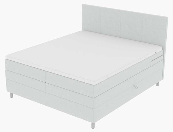 Boxspringbett Orion Hellgrau - Liegefläche Breite: 140 cm