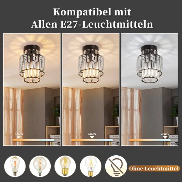 Plafondlamp JaoVb zwart - ijzer - 16 x 23 x 16 cm