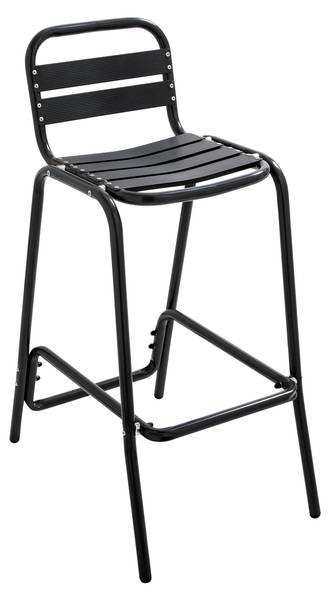 Barhocker SOHO Schwarz - Metall - 45 x 95 x 62 cm