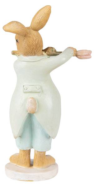Figur Kaninchen DekoEaster-Marcus Grün - Kunststoff - 5 x 16 x 8 cm