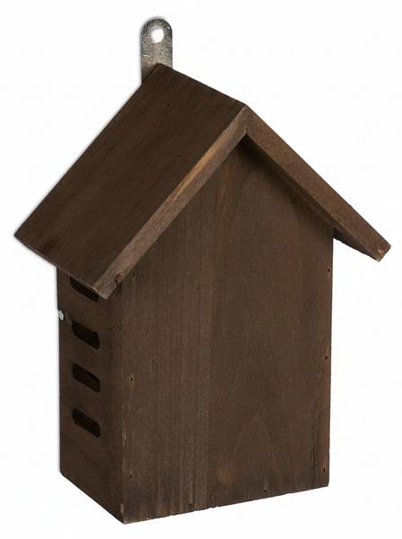 Marienkäferhaus aus Holz Braun - Holzwerkstoff - 17 x 22 x 10 cm