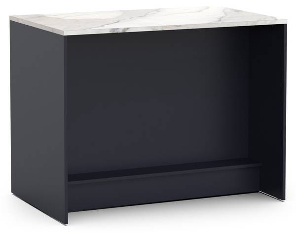 Ilot central CHESTER Bleu - Bois manufacturé - 75 x 93 x 121 cm