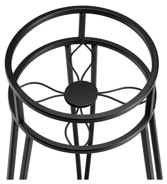 Blumenständer 10-1697 Schwarz - Metall - 33 x 63 x 31 cm