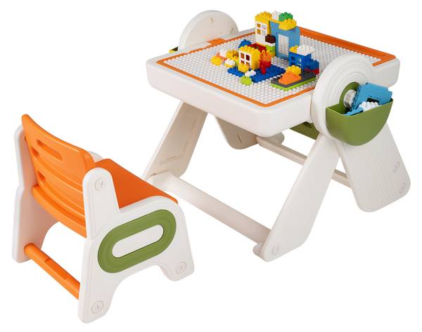 Kunststaffelei-Set TK32521 2-tlg. Orange - Kunststoff - 67 x 58 x 82 cm