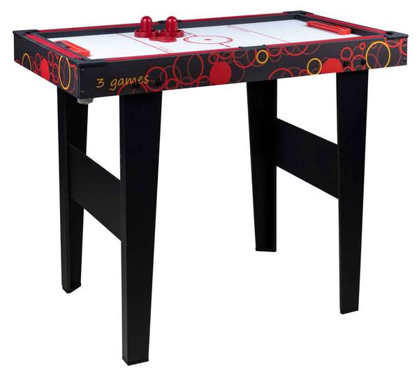 Spieltisch 3-in-1 Rot - Holzwerkstoff - 74 x 51 x 92 cm