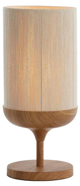 Tischleuchte Dania Beige - Cremeweiß