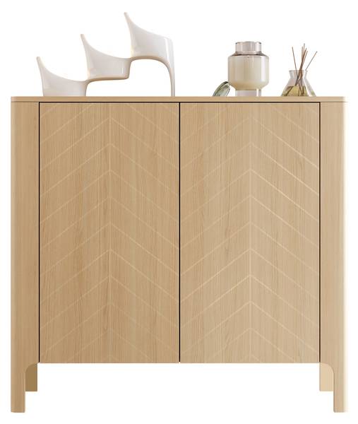 Kommode Malumi Braun - Holzwerkstoff - 103 x 96 x 41 cm