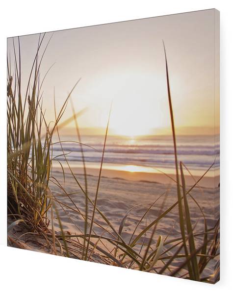 Leinwandbild Sonnenuntergang Baumwollstoff - 50 x 50 x 1 cm