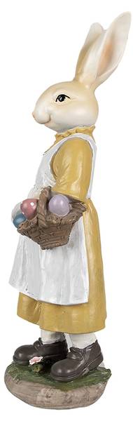 Figur Kaninchen DekoEaster-Andres Beige - Kunststoff - 11 x 38 x 14 cm