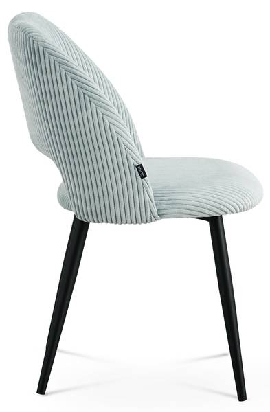 Polsterstuhl VICKY 2er-Set Blau - Metall - 53 x 81 x 58 cm