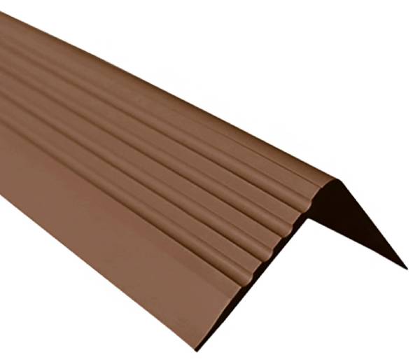 Selbstklebendes Treppenkantenprofil RGP Braun - 5 x 5 x 90 cm