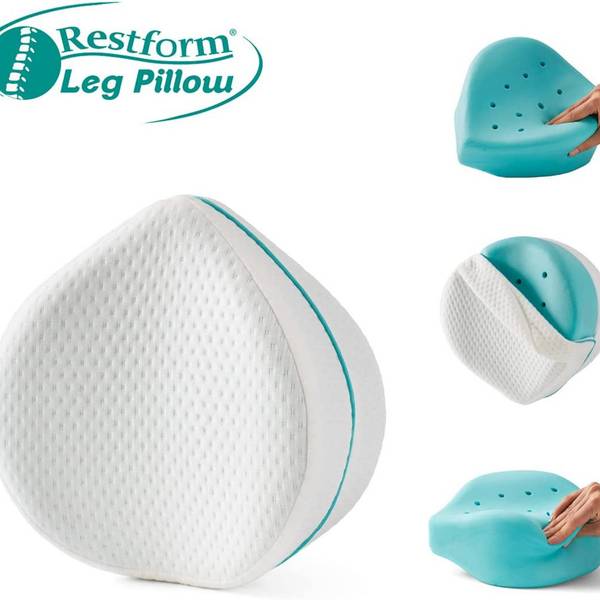 Leg Pillow - Seitenschläferkissen Weiß - Textil - 28 x 13 x 24 cm