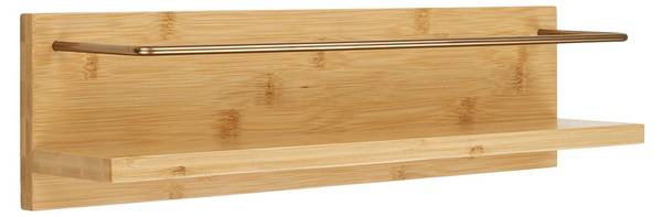 Wandplank Ember bruin - deels massief hout - 45 x 12 x 10 cm
