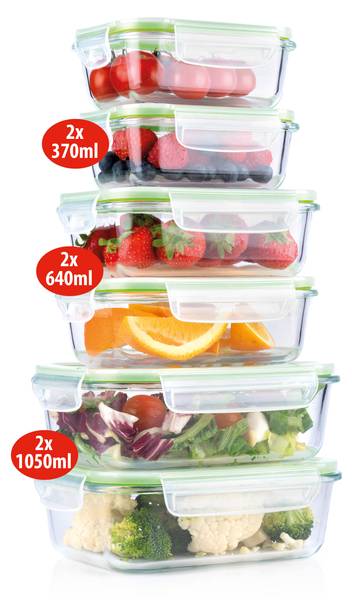 Aufbewahrungsbox MEDPR4210002 Grün - Glas - 15 x 8 x 20 cm