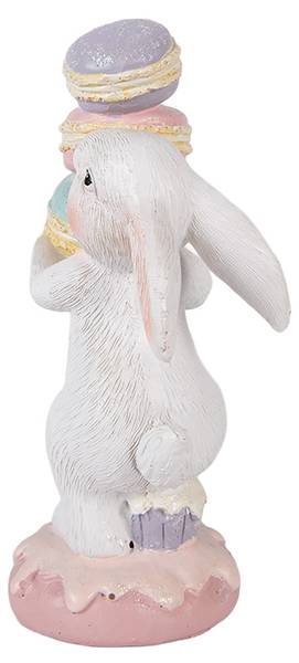 Dekorationsfigur Kaninchen 53042 Weiß - Kunststoff - 6 x 14 x 8 cm