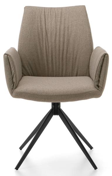 Esszimmerstuhl PRATO BARREL Beige - Hellbraun