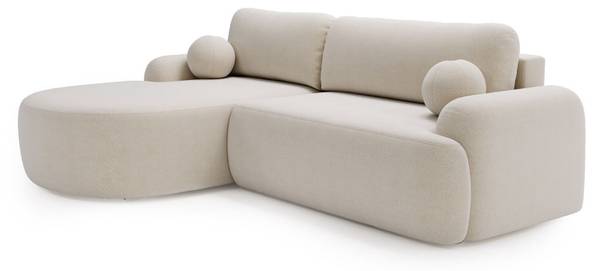 Ecksofa AURIO Beige - 261 x 82 x 177 cm