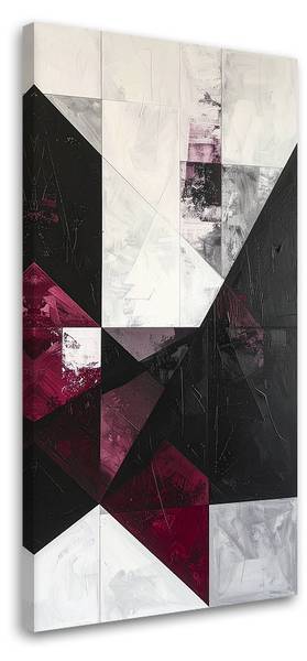 Wandbild Abstrakte Formen 40 x 80 cm
