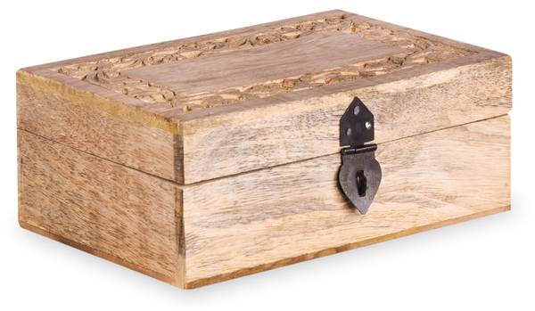 Schmuckkästchen SOMBRE Beige - Holzwerkstoff - 22 x 8 x 14 cm