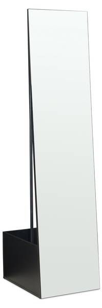 Miroir porte-manteau Saden Noir