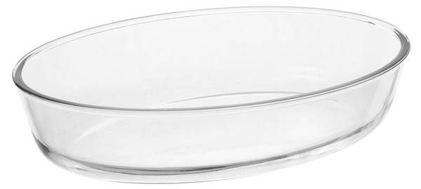 Ovale Schale mit Deckel KEEPEAT Grau - Glas - 21 x 6 x 30 cm