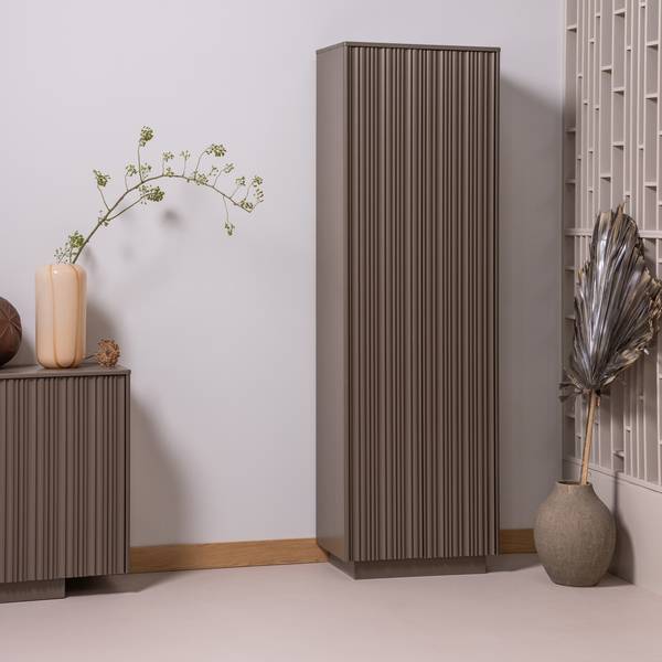 Schrank Nova Braun - Kiefer - 67 x 215 x 40 cm