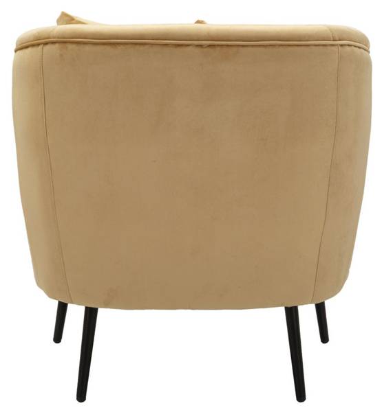 Fauteuil Browy bruin - massief hout - 66 x 78 x 73 cm
