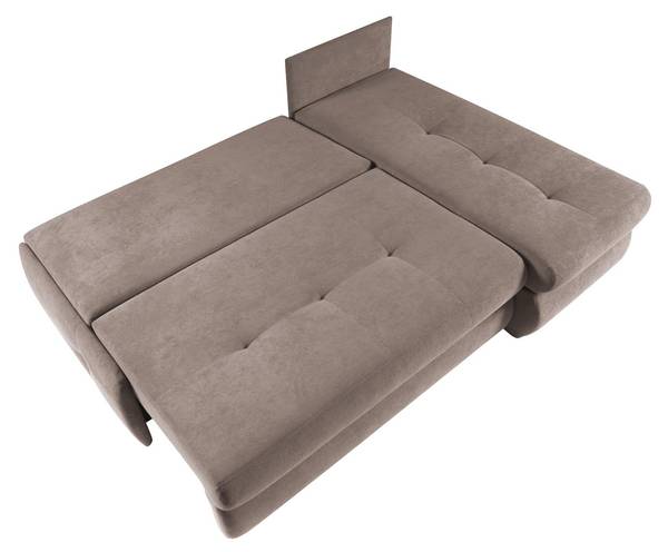 Ecksofa THIN Braun