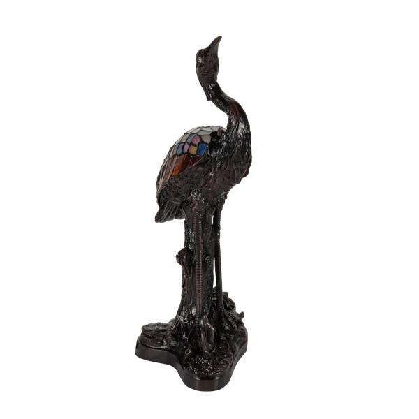 Tiffany Tischlampe Reiher 7060 Grün - Glas - 21 x 53 x 26 cm
