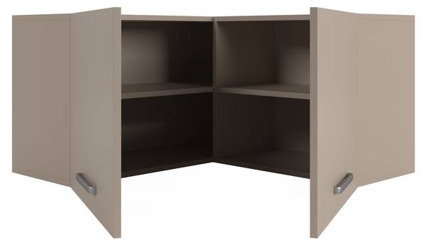Meuble haut de cuisine Module O7 Gris - Bois manufacturé - 96 x 53 x 96 cm