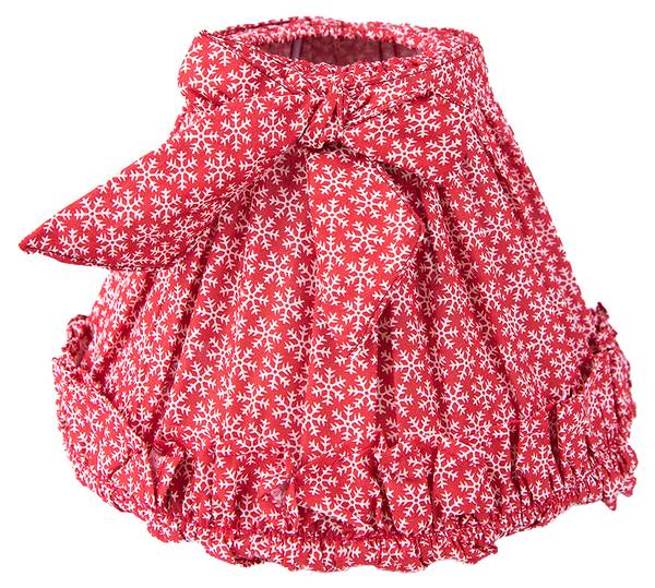 Lampenschirm Jay Rot - Textil - 23 x 15 x 23 cm