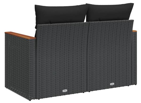 Tuinbank 3041954-2 set van 2 zwart