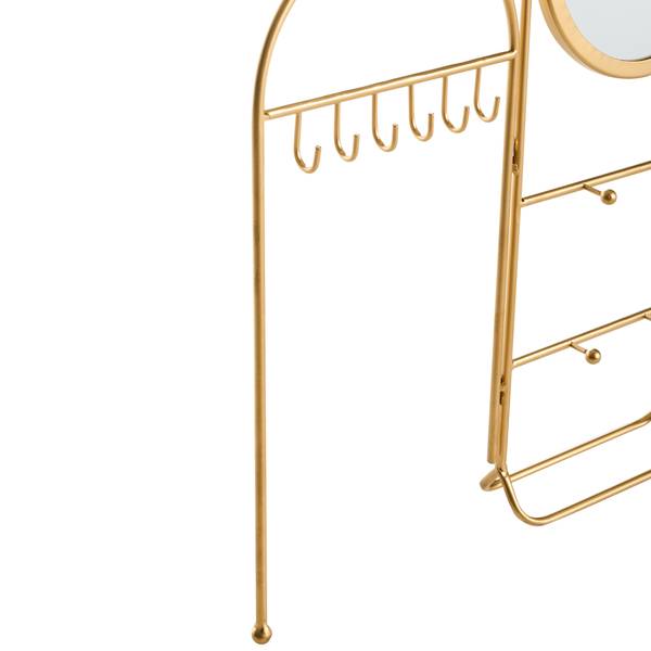 Kosmetikspiegel PIROU Gold - Metall - 54 x 46 x 12 cm