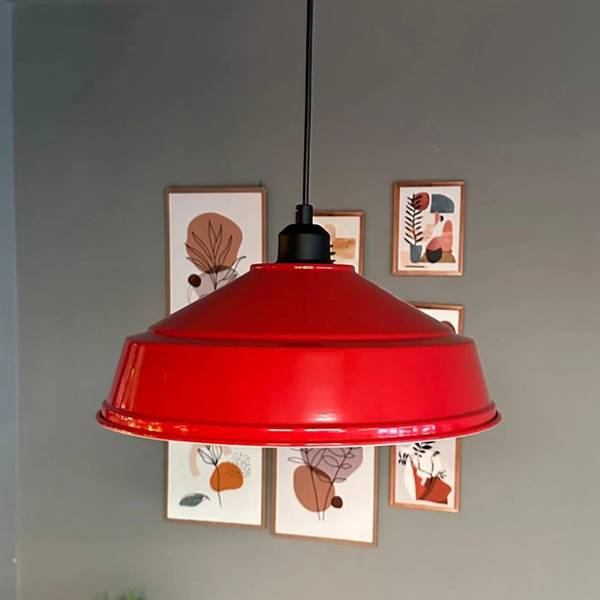 Pendelleuchte SYLCarmelo Rot - Metall - 35 x 18 x 35 cm