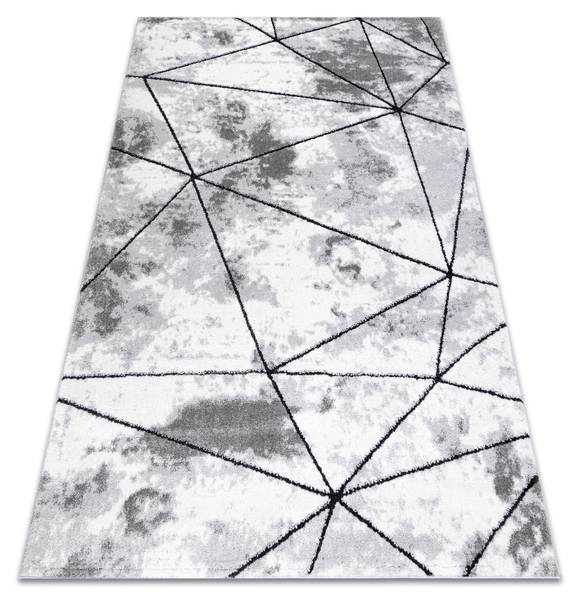 Tapijt P16514 grijs - polypropeen - 120 x 1 x 170 cm