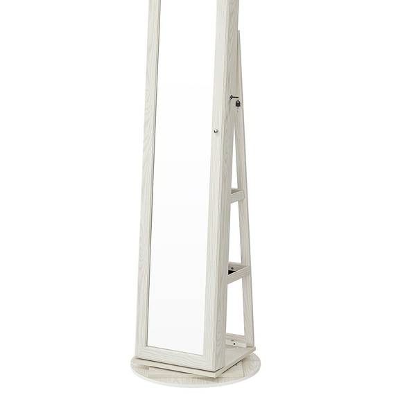 Sieradenkast Dakar wit - plaatmateriaal op houtbasis - 54 x 161 x 54 cm