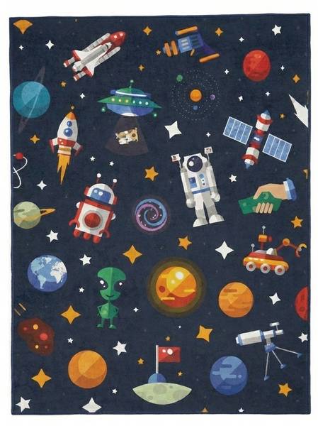 Kinderteppich Weltraum 305 1 80 x 300 cm