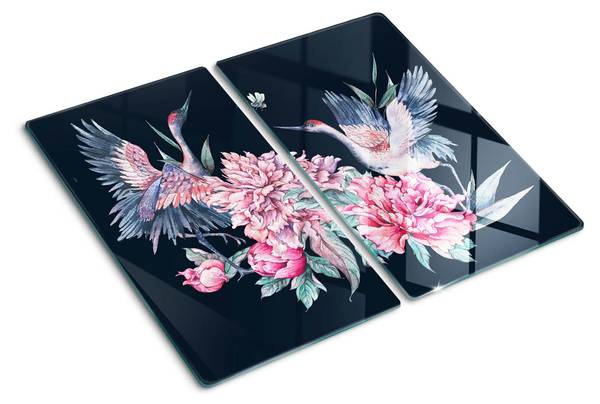 Schneidebrett Kraan 2er Set Glas - 52 x 1 x 30 cm