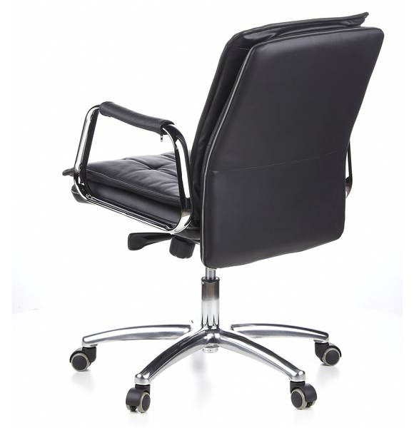 Chefsessel VILLA 10 Schwarz - Flachgewebe - 48 x 109 x 60 cm