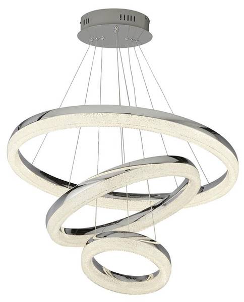 Pendentif Circle Gris - Métal - 65 x 130 x 65 cm