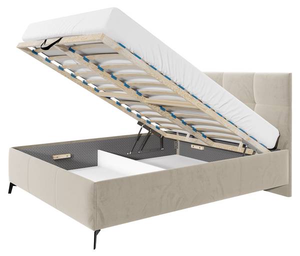 Polsterbett Genua Beige - Liegefläche Breite: 160 cm