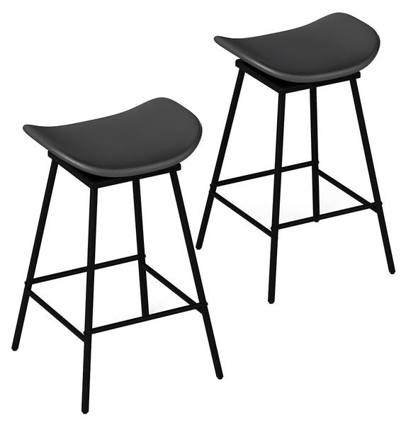 Barhocker VH35345(2er-Set) Schwarz