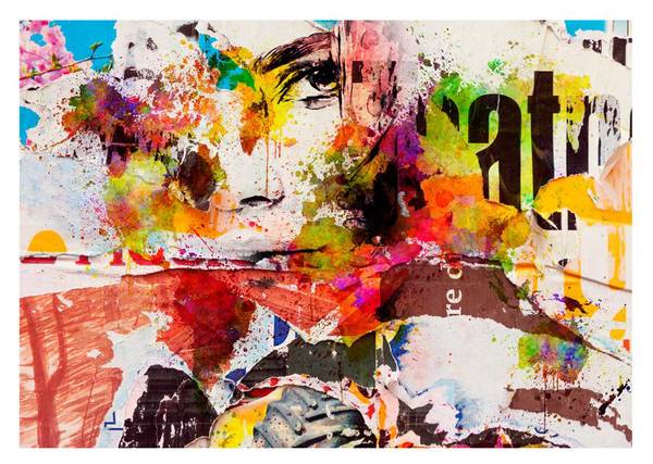 Vliestapete Graffiti Nin 350 x 245 cm