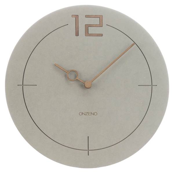 Wanduhr Wanduhren Co Grau - Holzwerkstoff - 29 x 29 x 1 cm