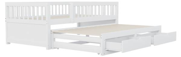 Kinderbett Dioscuri Ⅰ Weiß - Breite: 95 cm