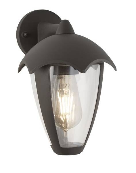 Bluebell Applique murale d'extérieur Gris - Matière plastique - 18 x 26 x 23 cm