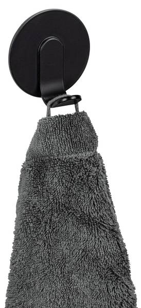 Handtuchhaken BIVIO Schwarz - Metall - 6 x 7 x 4 cm