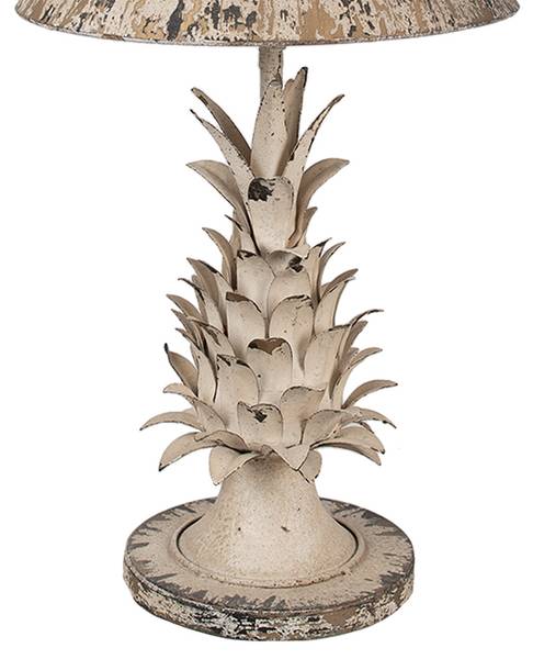 Tischlampe Yui Beige - Metall - 30 x 64 x 30 cm